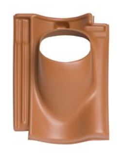 Ubbink dakdoorvoerpan Verbeterde Holle Ø 131MM 25°-45° 1-Pans Terracotta 0170028